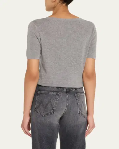 OFFICINE GÉNÉRALE Edmee Ribbed Tee | Thumbnail 3