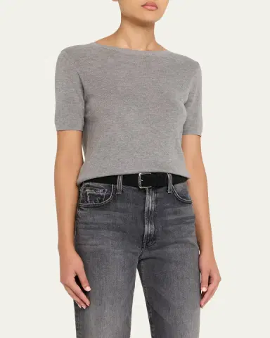 OFFICINE GÉNÉRALE Edmee Ribbed Tee | Thumbnail 4