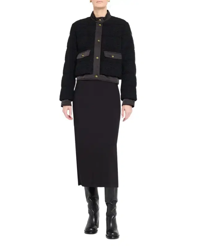Blandy Tweed Short Down Jacket