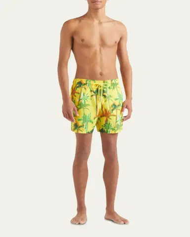 Vilebrequin Men's Packable Palms Swim Trunks | Thumbnail 2 Vilebrequin Men's Packable Palms Swim Trunks | Thumbnail 2