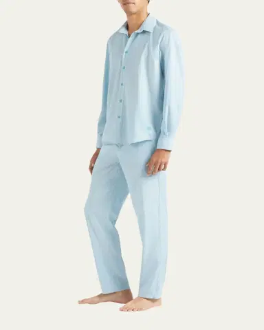 Vilebrequin Men's Wool Micro Rayures Sport Shirt | Thumbnail 2 Vilebrequin Men's Wool Micro Rayures Sport Shirt | Thumbnail 2