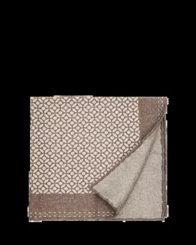 Brunello Cucinelli Men's Geometric-Print Silk Pocket Square | Thumbnail 2