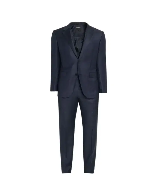 Men's Wool Tonal Plaid Two-Piece Suit
