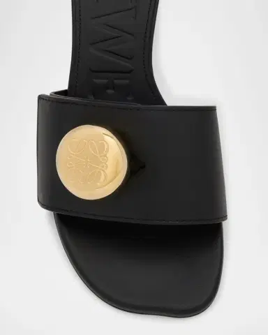 Loewe Pebble Leather Slide Sandals | Thumbnail 4 Loewe Pebble Leather Slide Sandals | Thumbnail 4