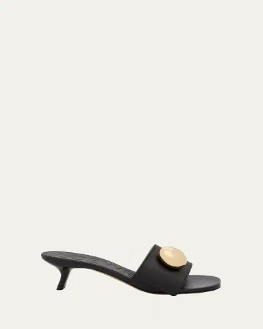 Loewe Pebble Leather Slide Sandals | Thumbnail 5 Loewe Pebble Leather Slide Sandals | Thumbnail 5