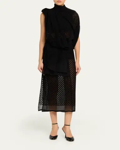 Diotima Mayor Draped Open-Back Silk Midi Dress | Thumbnail 2 Diotima Mayor Draped Open-Back Silk Midi Dress | Thumbnail 2