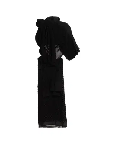 Diotima Mayor Draped Open-Back Silk Midi Dress | Thumbnail 1 Diotima Mayor Draped Open-Back Silk Midi Dress | Thumbnail 1