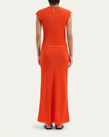 SIR. Fresca Belted Silk Dress | Thumbnail 3
