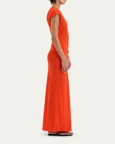 SIR. Fresca Belted Silk Dress | Thumbnail 4