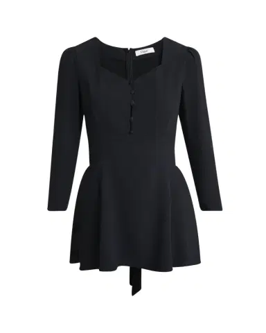 Chloé Button-Front Long-Sleeve Mini Dress | Thumbnail 1