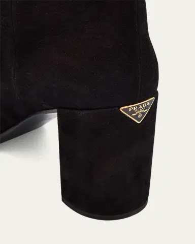 Prada Suede Knee-High Boots | Thumbnail 5
