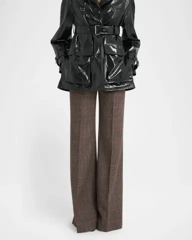 Chloé Plaid Wide-Leg Pants | Thumbnail 3