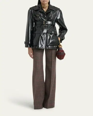 Chloé Plaid Wide-Leg Pants | Thumbnail 6