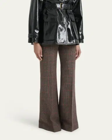 Chloé Plaid Wide-Leg Pants | Thumbnail 8