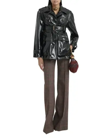 Chloé Plaid Wide-Leg Pants | Thumbnail 1