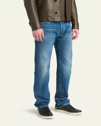 TOM FORD Men's Radcliffe Smooth Leather Low-Top Sneakers | Thumbnail 2