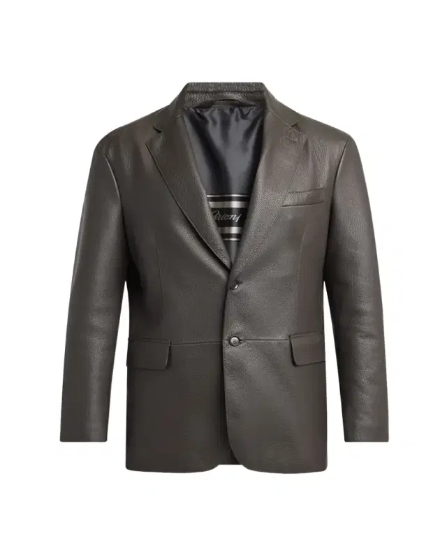 Men's Monti Deerskin Single-Breasted Blazer