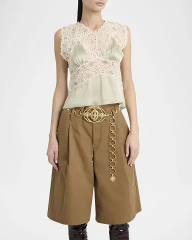 Chloé Lace Silk Sleeveless Top | Thumbnail 4