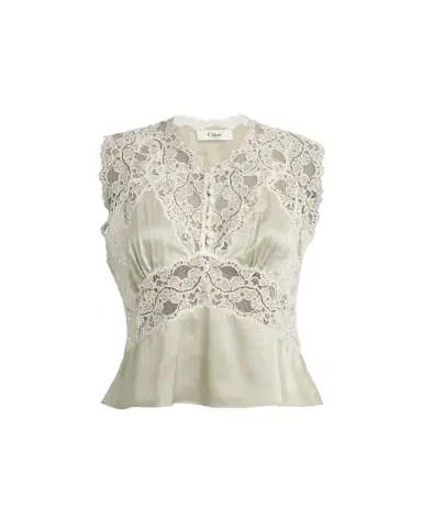Chloé Lace Silk Sleeveless Top | Thumbnail 1