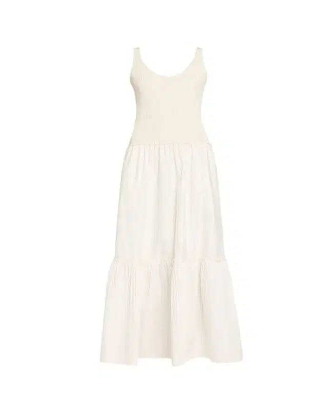 Ramy Brook Dawson Mixed-Media Maxi Dress
