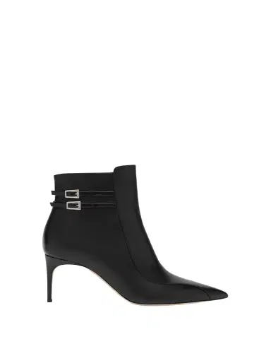 Malone Souliers Giordana Nappa Leather Double-Buckle Booties | Thumbnail 1