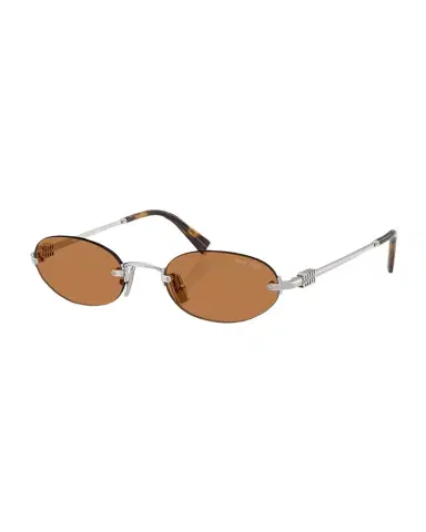 Miu Miu Rimless Metal Oval Sunglasses | Thumbnail 1