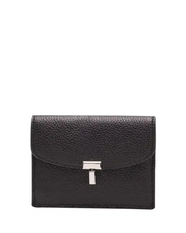 TOTEME T-Lock Grained Leather Cardholder | Thumbnail 1