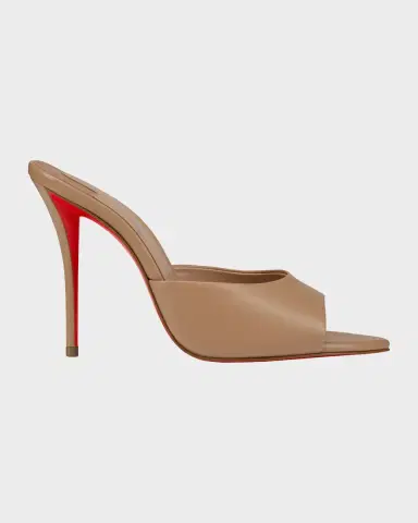 Christian Louboutin 100mm Miss Z Leather Red Sole Mules | Thumbnail 2 Christian Louboutin 100mm Miss Z Leather Red Sole Mules | Thumbnail 2