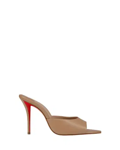 Christian Louboutin 100mm Miss Z Leather Red Sole Mules | Thumbnail 1 Christian Louboutin 100mm Miss Z Leather Red Sole Mules | Thumbnail 1