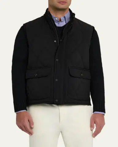 Ralph Lauren Purple Label Carleton Quilted Down Vest | Thumbnail 4