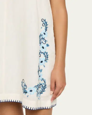 Hannah Artwear Sara Embroidered Linen Mini Dress | Thumbnail 5 Hannah Artwear Sara Embroidered Linen Mini Dress | Thumbnail 5