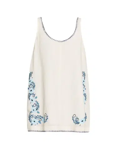 Hannah Artwear Sara Embroidered Linen Mini Dress | Thumbnail 1 Hannah Artwear Sara Embroidered Linen Mini Dress | Thumbnail 1