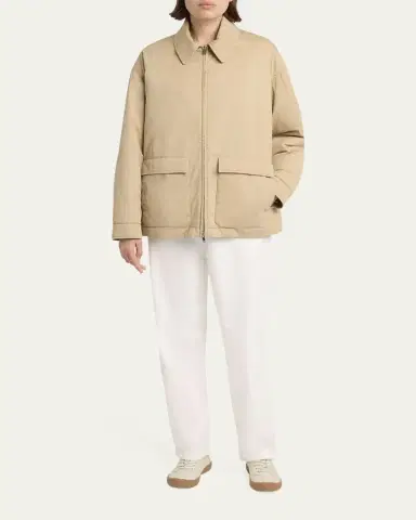 THE ROW Aurelius Cotton-Cashmere Zip Jacket | Thumbnail 2 THE ROW Aurelius Cotton-Cashmere Zip Jacket | Thumbnail 2