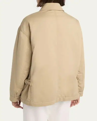 THE ROW Aurelius Cotton-Cashmere Zip Jacket | Thumbnail 3 THE ROW Aurelius Cotton-Cashmere Zip Jacket | Thumbnail 3