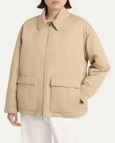 THE ROW Aurelius Cotton-Cashmere Zip Jacket | Thumbnail 4 THE ROW Aurelius Cotton-Cashmere Zip Jacket | Thumbnail 4