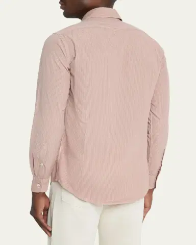Massimo Alba Men's Genova Stripe Cotton Button-Down Shirt | Thumbnail 7 Massimo Alba Men's Genova Stripe Cotton Button-Down Shirt | Thumbnail 7