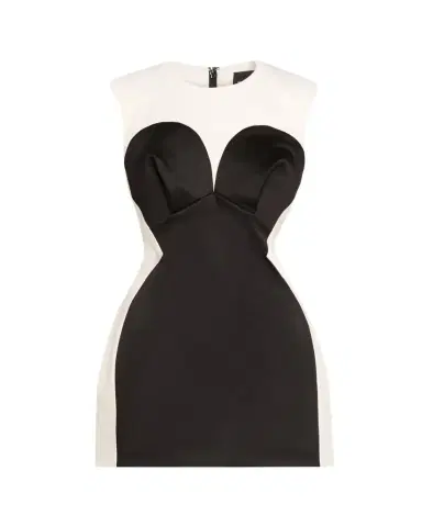 Marc Jacobs Seamed Up Satin Trompe L'oeil Mini Dress | Thumbnail 1