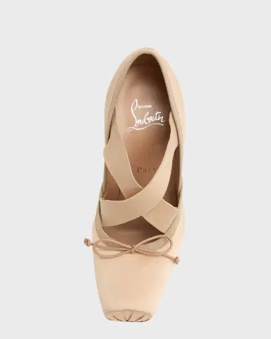 Christian Louboutin 100mm Cassiastic Satin Ballet Pumps | Thumbnail 15
