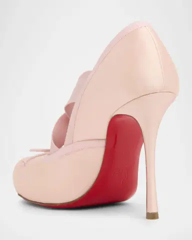 Christian Louboutin 100mm Cassiastic Satin Ballet Pumps | Thumbnail 3