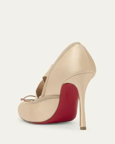 Christian Louboutin 100mm Cassiastic Satin Ballet Pumps | Thumbnail 7