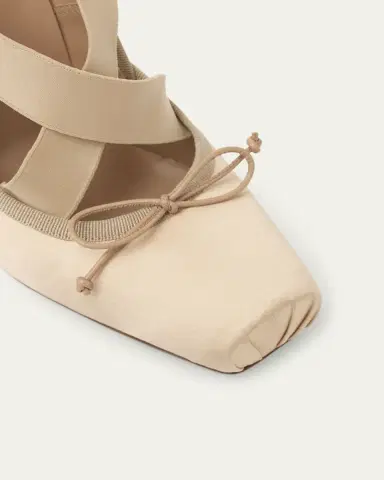 Christian Louboutin 100mm Cassiastic Satin Ballet Pumps | Thumbnail 8