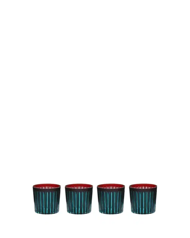 L'Objet Prism 13 oz. Double Old-Fashioned Glasses, Set of 4