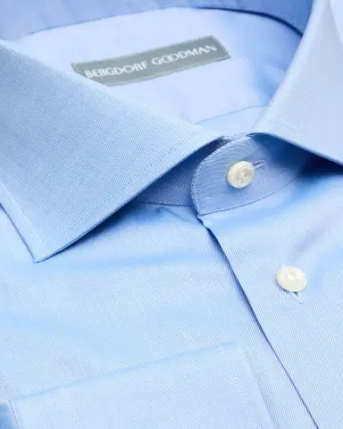 Bergdorf Goodman Men's Cotton Twill Spread-Collar Dress Shirt | Thumbnail 2 Bergdorf Goodman Men's Cotton Twill Spread-Collar Dress Shirt | Thumbnail 2
