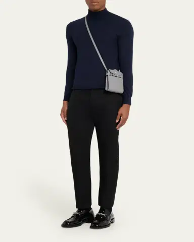 Valextra Men's Brera B-Tracollina Slim Crossbody Bag | Thumbnail 5 Valextra Men's Brera B-Tracollina Slim Crossbody Bag | Thumbnail 5