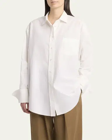 THE ROW Ment Poplin Button-Down Shirt | Thumbnail 4
