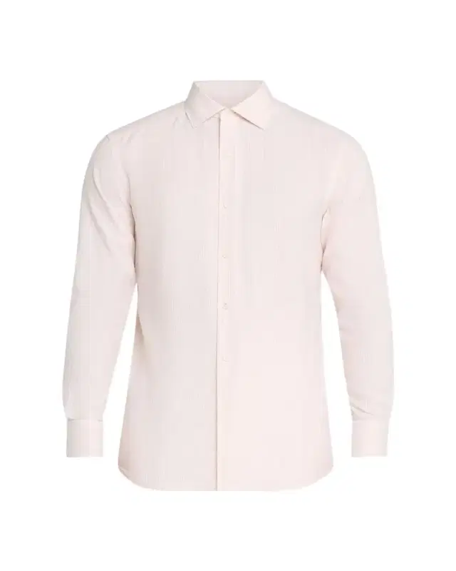 ZEGNA Men's Cotton and Cashmere Pinstripe Slim-Fit Sport Shirt