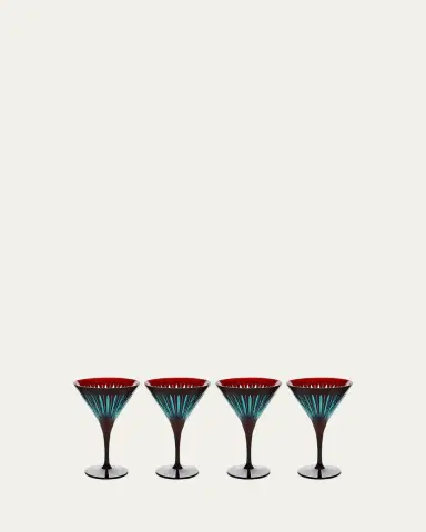 L'Objet Prism Martini Glasses, Set of 4 | Thumbnail 4 L'Objet Prism Martini Glasses, Set of 4 | Thumbnail 4