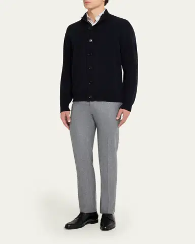 Brioni Men's Full-Zip Cashmere Cardigan Sweater | Thumbnail 2 Brioni Men's Full-Zip Cashmere Cardigan Sweater | Thumbnail 2