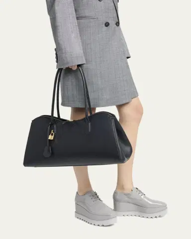 Stella McCartney Stella Ryder Open Shoulder Bag in Grainy Embossed Eco Vegan Leather | Thumbnail 2 Stella McCartney Stella Ryder Open Shoulder Bag in Grainy Embossed Eco Vegan Leather | Thumbnail 2