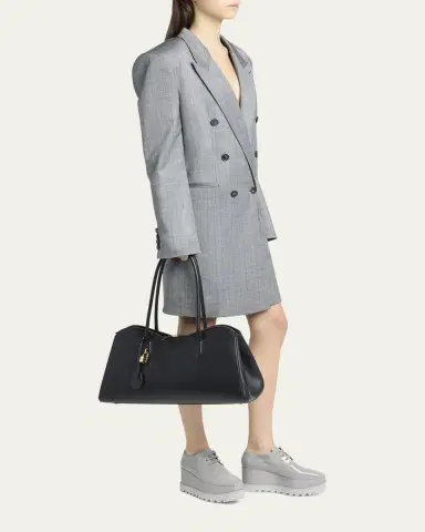 Stella McCartney Stella Ryder Open Shoulder Bag in Grainy Embossed Eco Vegan Leather | Thumbnail 5 Stella McCartney Stella Ryder Open Shoulder Bag in Grainy Embossed Eco Vegan Leather | Thumbnail 5